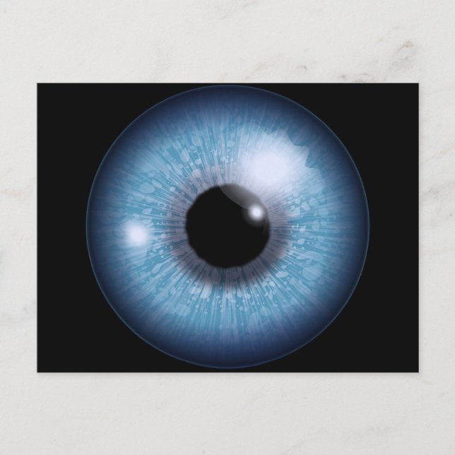 blue eye, postcard (Front)
