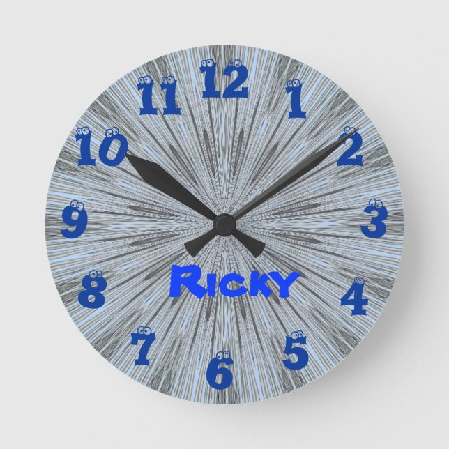 Blue Eyeball Clock (Front)