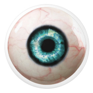 Blue Eyeball Drawer Pull