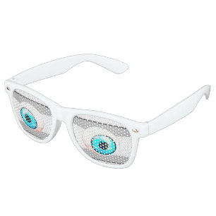 Blue Eyeball  Retro Sunglasses