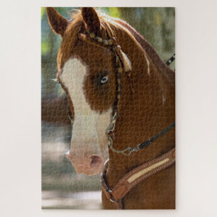 Blue Eyed Arabian Horse Jigsaw Puzzle