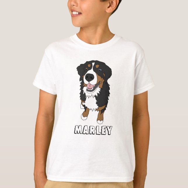 Blue Eyed Bernese Mountain Dog T-Shirt (Front)