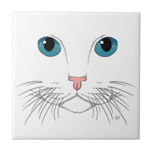 Blue Eyed Cat   Ceramic Tile