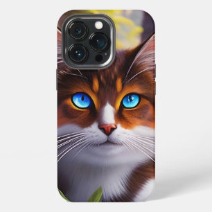 Blue Eyed Cat in the Woods iPhone 13 Pro Case