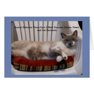 Blue-eyed Cat Philosopher Notecards [Blank Inside]