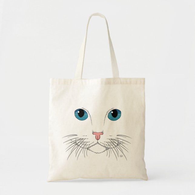 Blue Eyed Cat     Tote Bag (Front)