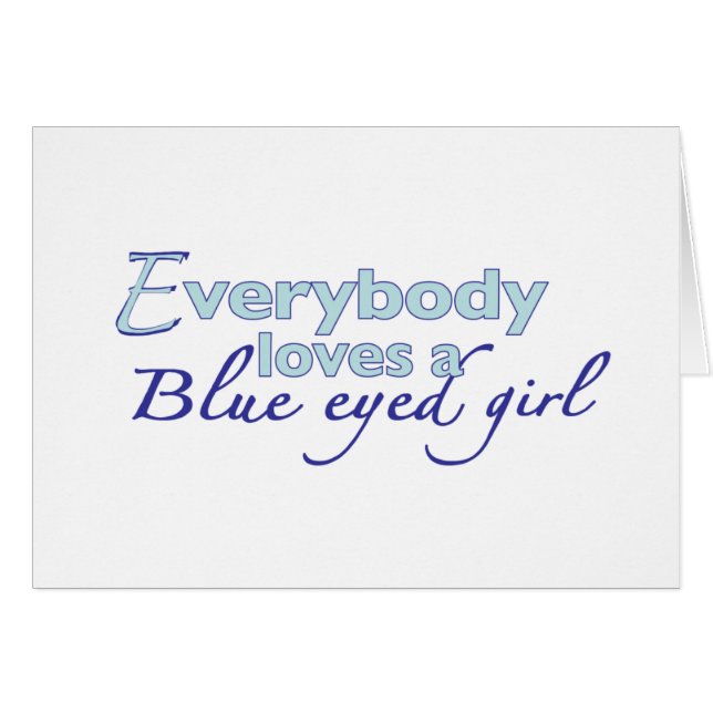 Blue Eyed Girl (Front Horizontal)