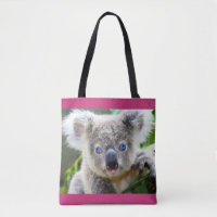 Blue-eyed Koala Tote Bag