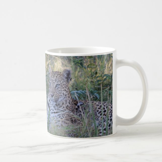 BLUE-EYED LEOPARD COFFEE MUG (Right)