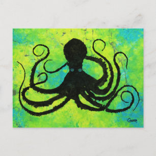Blue Eyed Octopus - Postcard