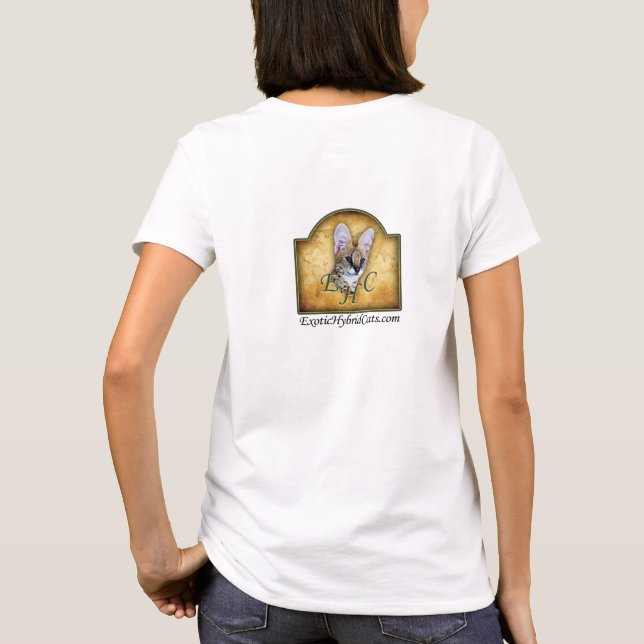 Blue Eyed Serval T-Shirt (Back)