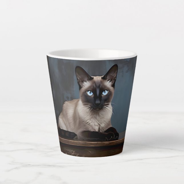 Blue Eyed Siamese  Latte Mug (Front)