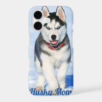 Blue Eyed Siberian Husky - Husky Mum I Phone Case