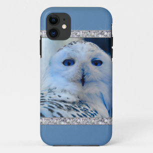 Blue Eyed Snow Owl Case-Mate iPhone Case