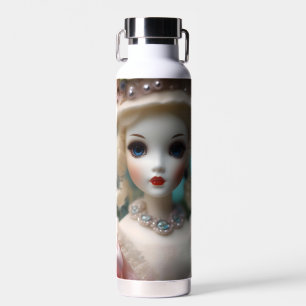 Blue Eyed Vintage Doll, Water Bottle