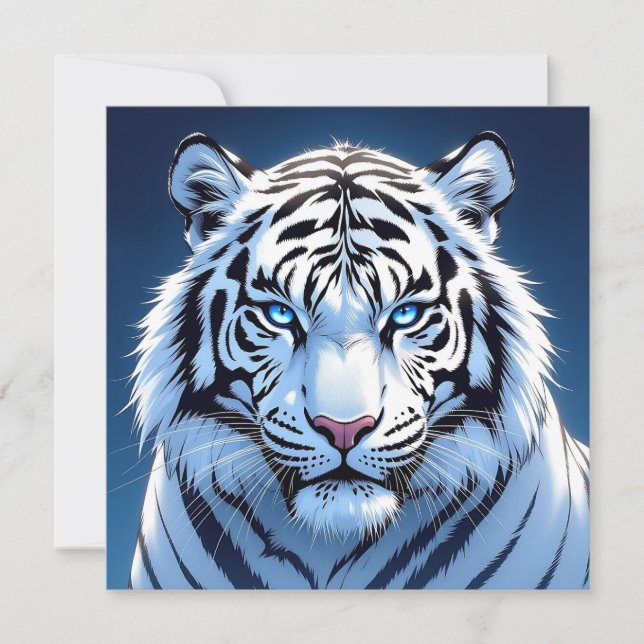 Blue eyed White Tiger   Card (Front)