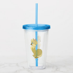 Blue Eyed Yellow Cat Acrylic Tumbler