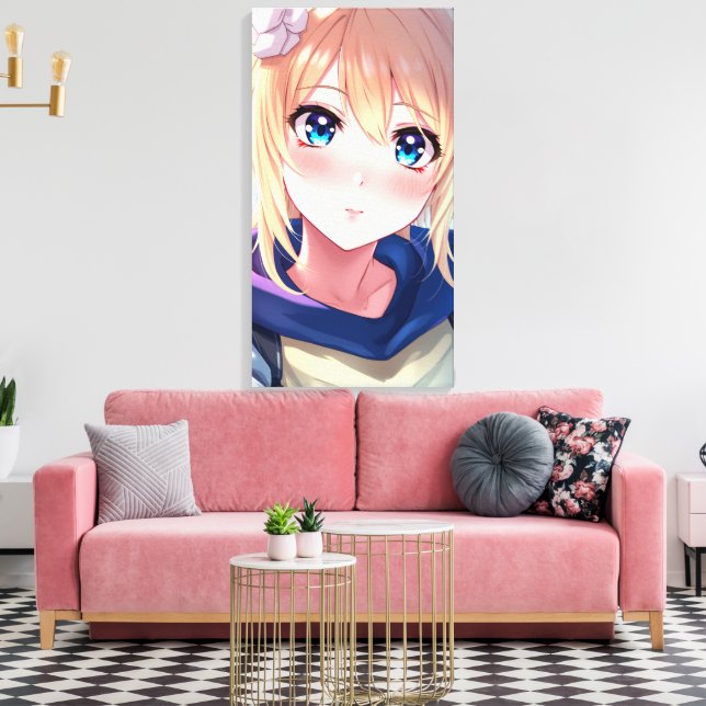 Blue Eyes 2 Canvas Print (Insitu(LivingRoom))