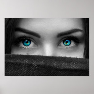 Blue eyes Display Poster