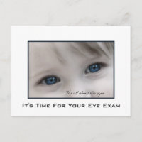 Blue Eyes Eye Exam Appointment Reminder
