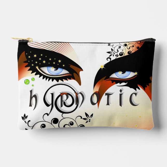 Blue Eyes Fashion Make Up Accessory Pouch (Front)