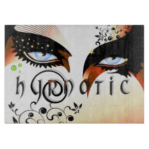 Blue Eyes Fashion Make Up Cutting Board