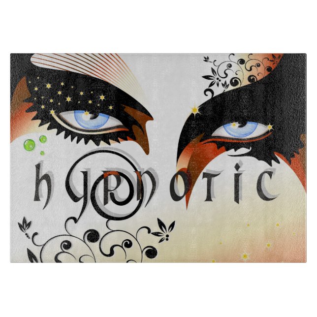 Blue Eyes Fashion Make Up Cutting Board (Front)