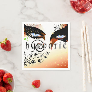 Blue Eyes Fashion Make Up Napkin