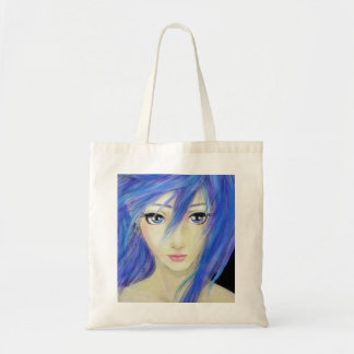 Blue Eyes Message Tote Bag