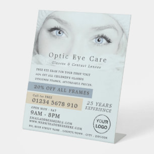 Blue Eyes, Optician, Technical Practitioner Pedestal Sign