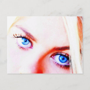 blue eyes postcard