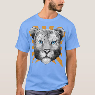 Blue Eyes Snow Leopard T-Shirt