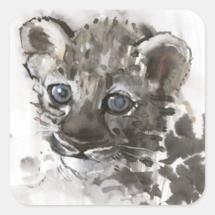Blue Eyes Square Sticker