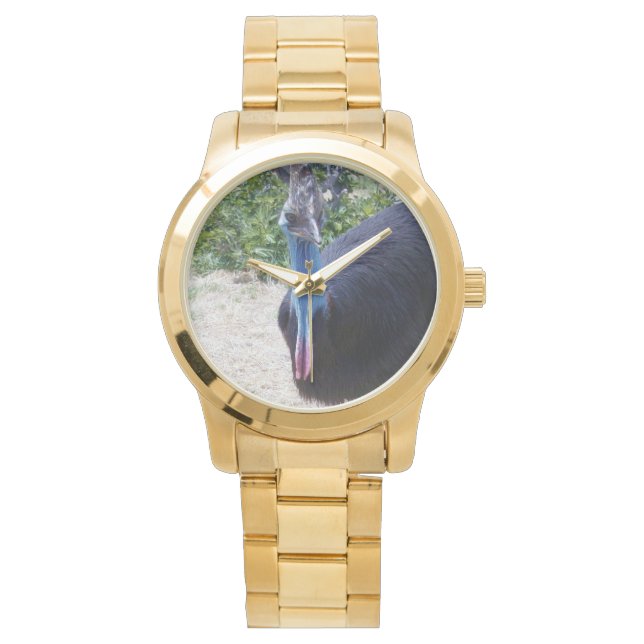 Blue Face Cassowary Bird, Watch (Front)