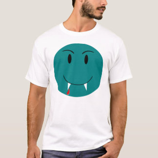 Blue Face With Vampire Fangs Shirt