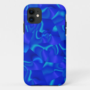 Blue Faceted Swirly Abstract Case-Mate iPhone Case