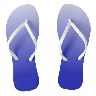 blue fade flip flops