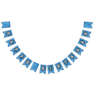Blue Fairy Birthday Bunting