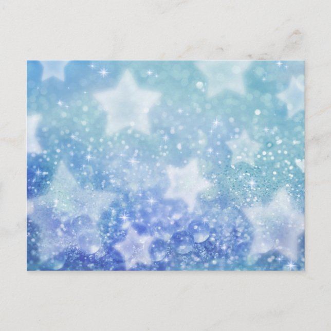 Blue fairy dust postcard (Front)