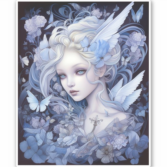 Blue Fairy Fantasy Art (Front)