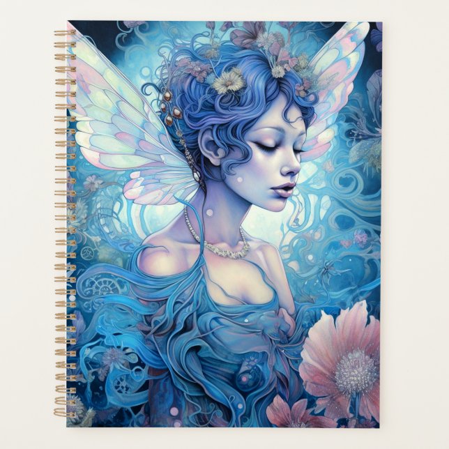 Blue Fairy Fantasy Art Planner (Front)