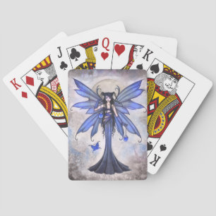 Blue Fairy Fantasy Art Playing Cards