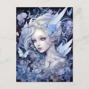 Blue Fairy Fantasy Art Postcard