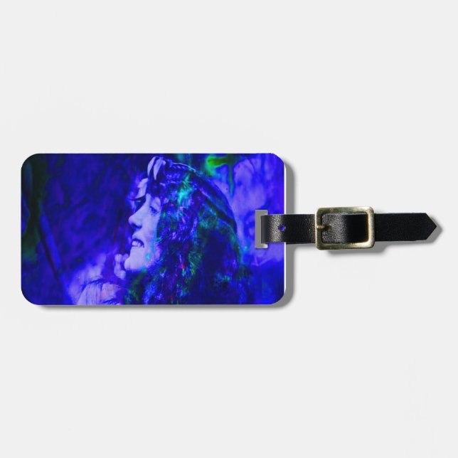 Blue Fairy Luggage Tag (Front Horizontal)