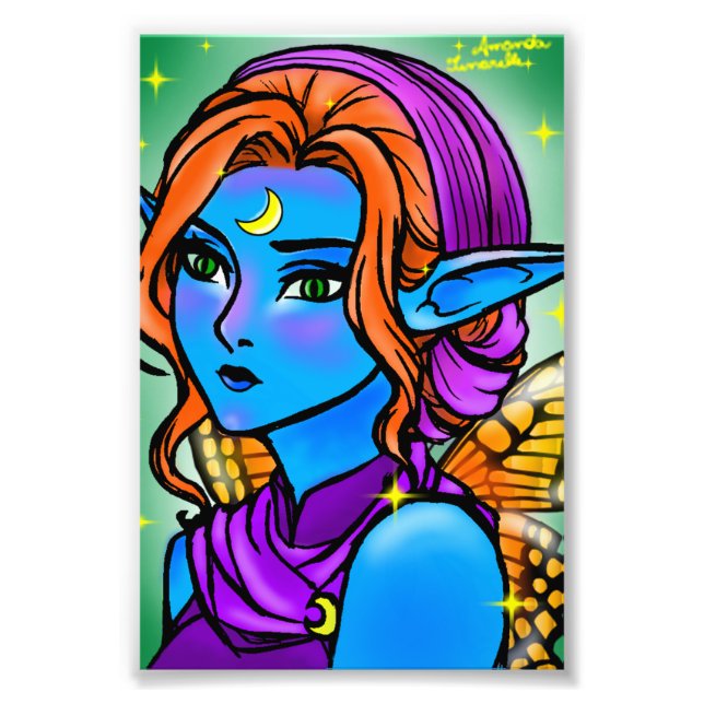 Blue Fairy Photo Print (Front)