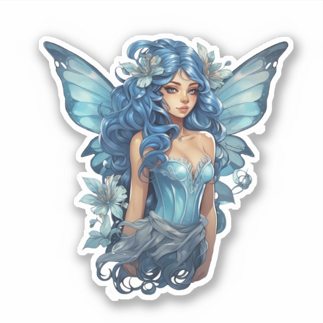 Blue Fairy Sticker (Front)