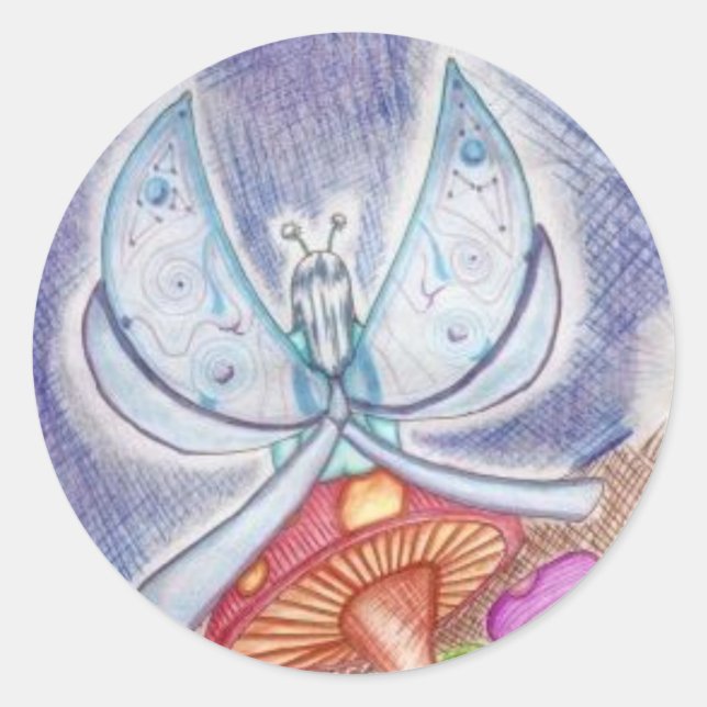 "Blue Fairy" Sticker/Envelope Seal (Front)