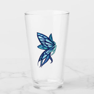 Blue Fairy Wings Faerie Garden Art Glass