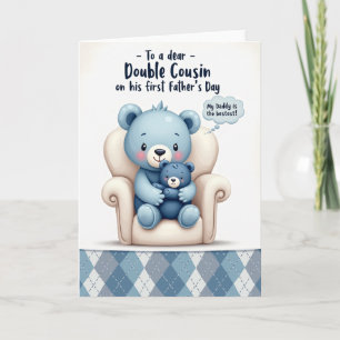 Blue Family Portrait Day Card