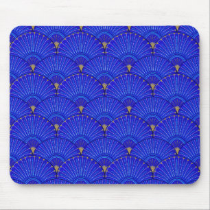 blue fans mouse pad